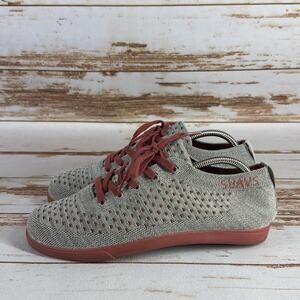 SUAVS Zilker Gum Gray Red Lace Up Sneakers Men’s 9 Women’s 11